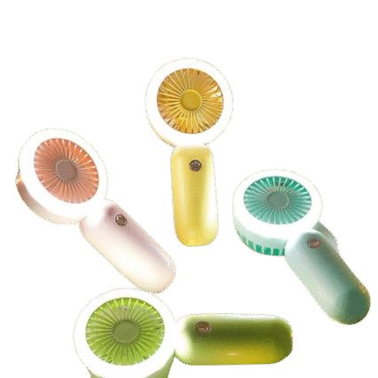 Mini ventilador con luz LED