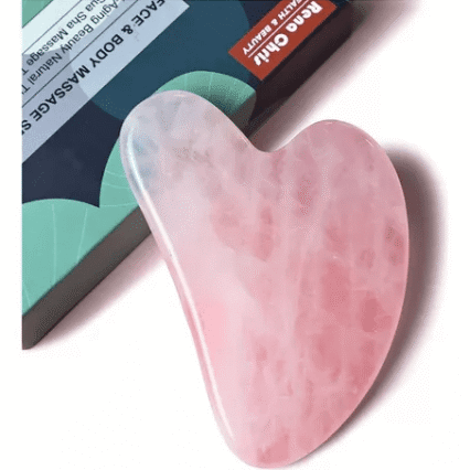 Piedra Jade de Lujo Corazón Rosa 100%real