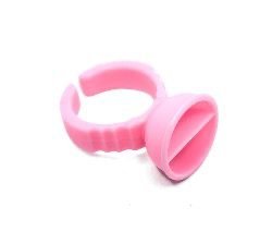 Anillo para Pigmentos Rosa Pequeño Dividido x 100 unds