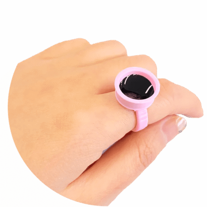 Anillo para pigmento pequeño rosa