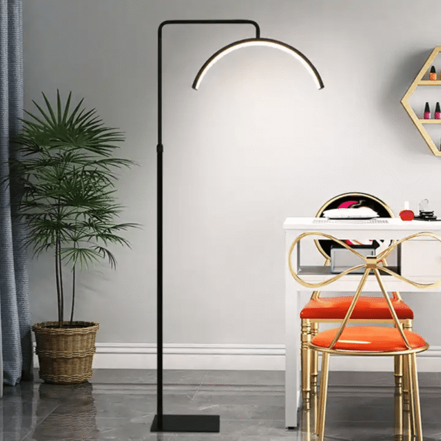 Lampara media luna con gliter