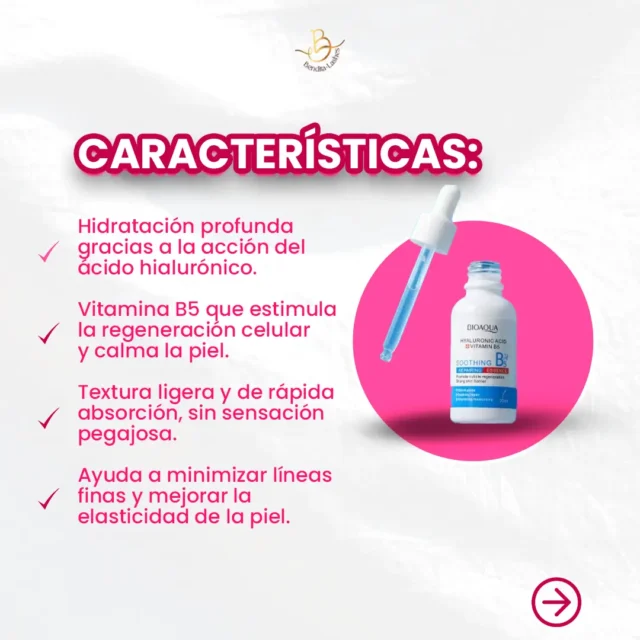 Ácido Hialurónico Bioaqua con Vitamina B5 - Imagen 2