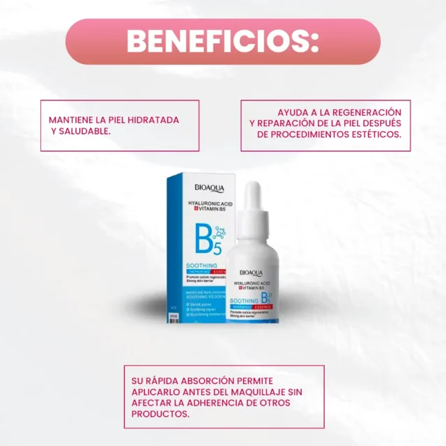 Ácido Hialurónico Bioaqua con Vitamina B5 - Imagen 3