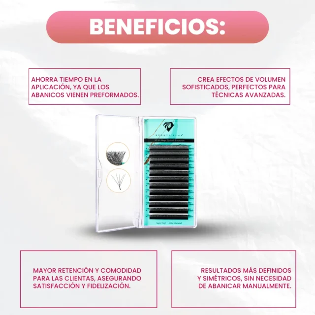 Pestañas Beauty Plus 0.07MIX 5D-W - Imagen 3