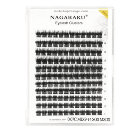 Nagaraku Eyelash Clusters 0.07D Mix