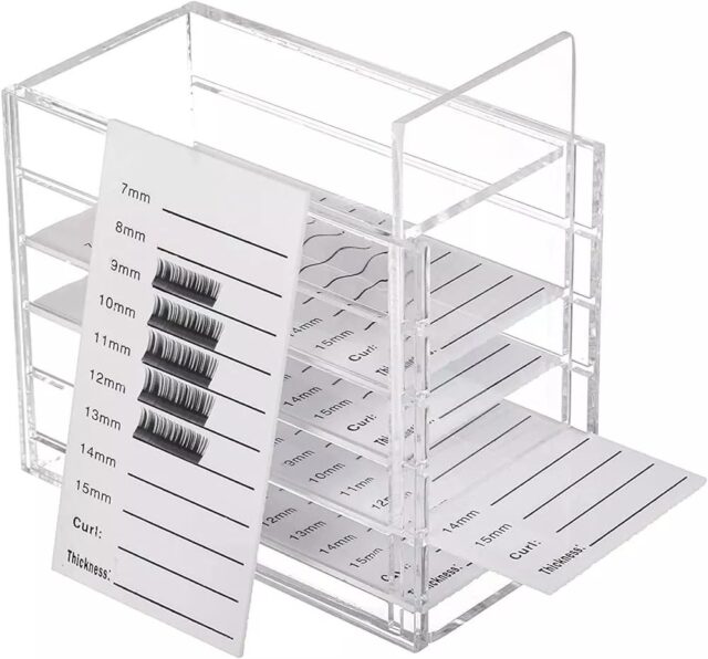 Organizador de Pestañas en Acrílico