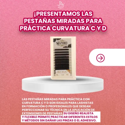 Pestañas Miradas para práctica Curvatura C