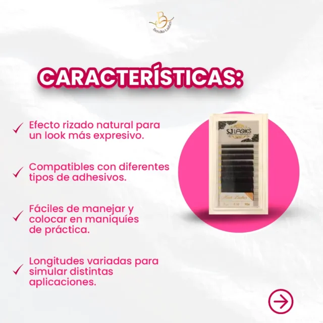 Pestañas Miradas para práctica Curvatura C - Imagen 2