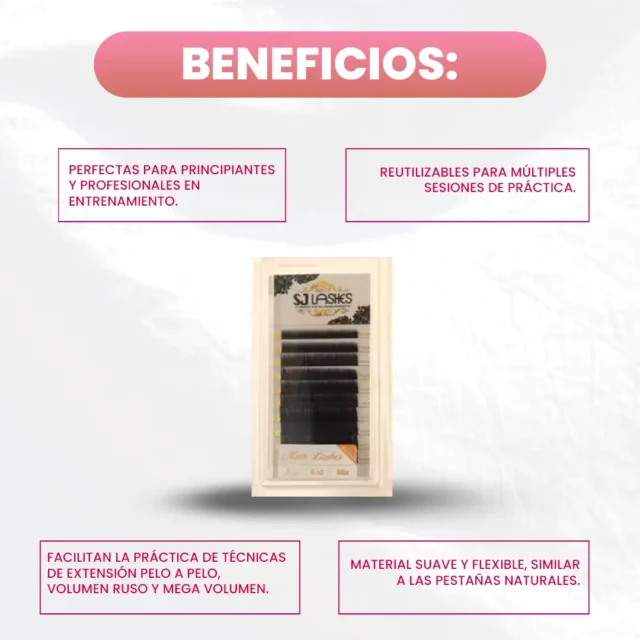 Pestañas Miradas para práctica Curvatura C - Imagen 3