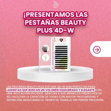 Pestañas Beauty Plus 4D-W